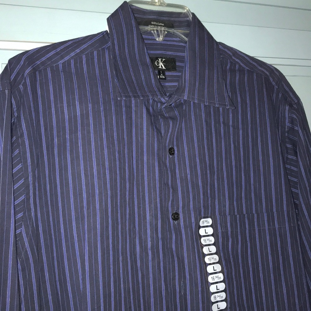 New Calvin Klein Mens Long sleeve Dress shirt - Picture 5 of 8